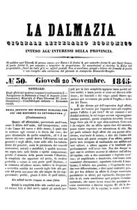 La Dalmazia, Godina: 1845, Vol.: 1