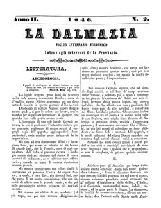 La Dalmazia, Godina: 1846, Vol.: 2
