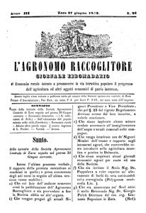 L'Agronomo raccoglitore, Godina: 1852, Vol.: 3