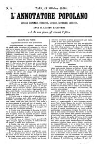 L'Annotatore popolano, Godina: 1866, Vol.: 1