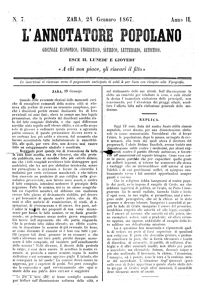 L'Annotatore popolano, Godina: 1867, Vol.: 2