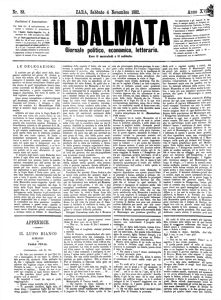 Il Dalmata, Godina: 1882, Vol.: 17.