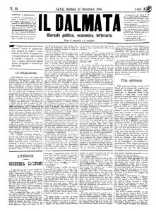 Il Dalmata, Godina: 1884, Vol.: 19.