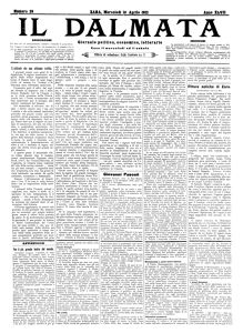 Il Dalmata, Godina: 1912, Vol.: 47.