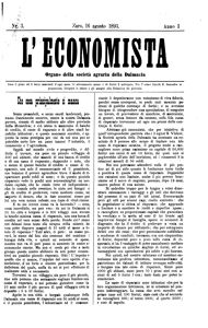 L 'economista, Godina: 1893, Vol.: 1.