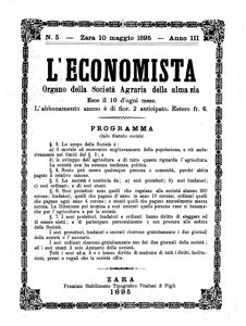 L'economista, Godina: 1895, Vol.: 3.