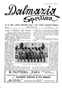 Dalmazia sportiva, Godina: 1924, Vol.: 1.