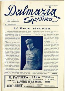 Dalmazia sportiva, Godina: 1925, Vol.: 3.