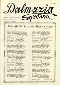 Dalmazia sportiva, Godina: 1926, Vol.: 3.
