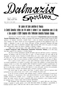 Dalmazia sportiva, Godina: 1926, Vol.: 3.