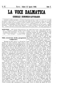 La Voce Dalmatica, Godina: 1860