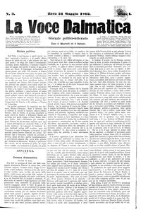 La Voce Dalmatica, Godina: 1862, Vol.: 1.