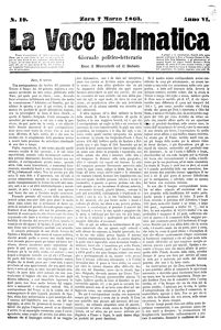 La Voce Dalmatica, Godina: 1863, Vol.: 4.