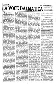 La voce dalmatica, Godina: 1918, Vol.: 1.