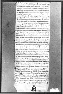 [Pergamena pisana u Zadru 15. studenoga 1174. s potpisom prvoga zadarskog nadbiskupa Lampridija], 14.
