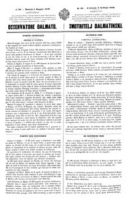 Osservatore dalmato, Godina: 1842, Vol.: 1.