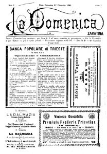 La Domenica zaratina, Godina: 1891, Vol.: 1
