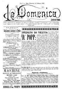 La Domenica zaratina, Godina: 1892, Vol.: 1