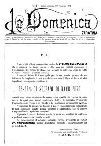 La Domenica zaratina, Godina: 1892, Vol.: 1