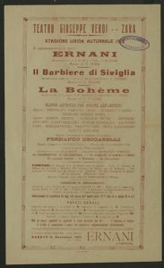 Ernani : dramma lirico in 4 atti di V. Hugo e F. M. Piave, musica di Giuseppe Verdi
