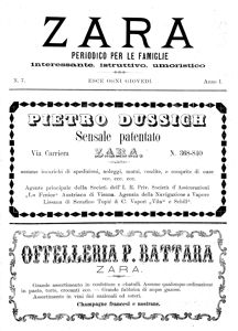Zara, Godina: 1891, Vol.: 1.